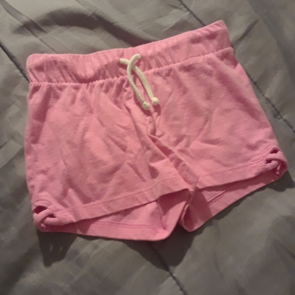 Size 8 girl pretty pink tie up shorts - Picture 6 of 8